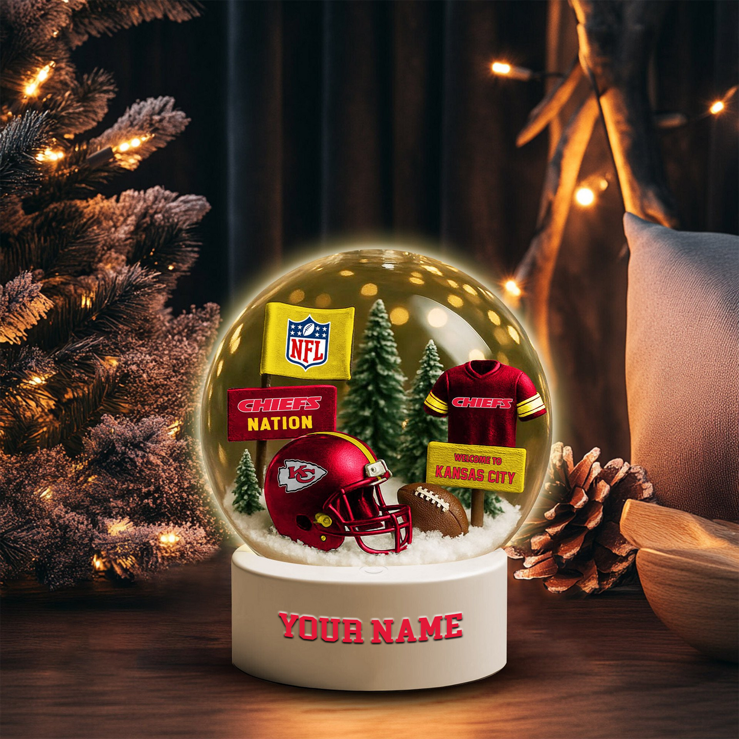 Acrylic night light NFL KC NAK TDT