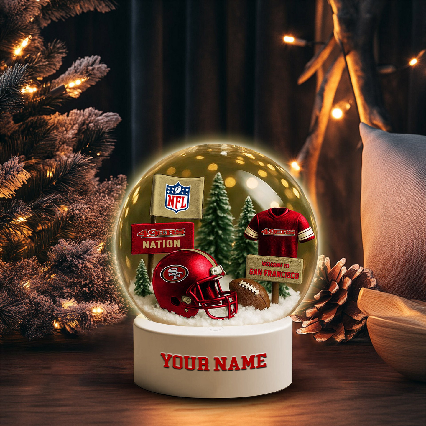 Acrylic night light NFL SF  NAK TDT