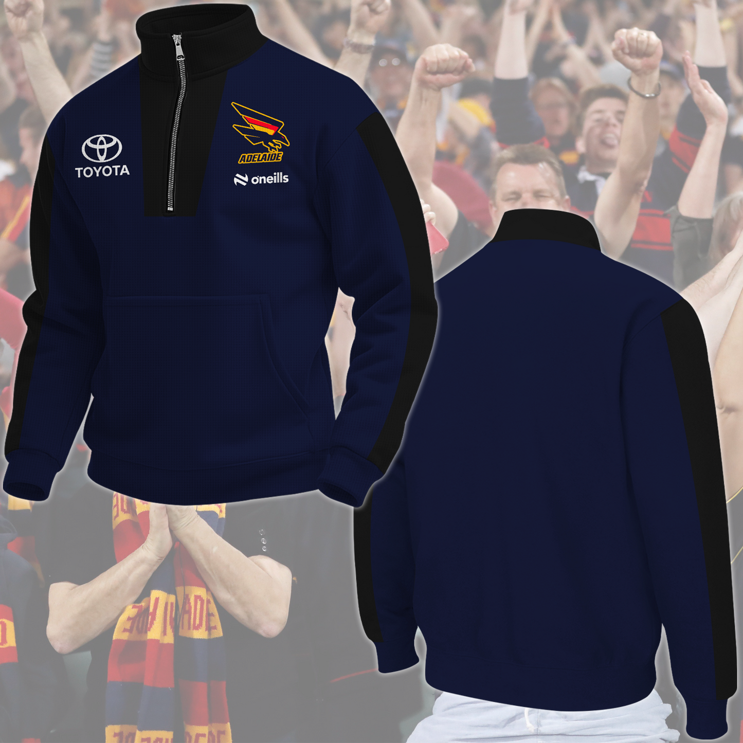 Adelaide Crows 3 AFL 2025 New Hoodie TM NTA V1 TDT