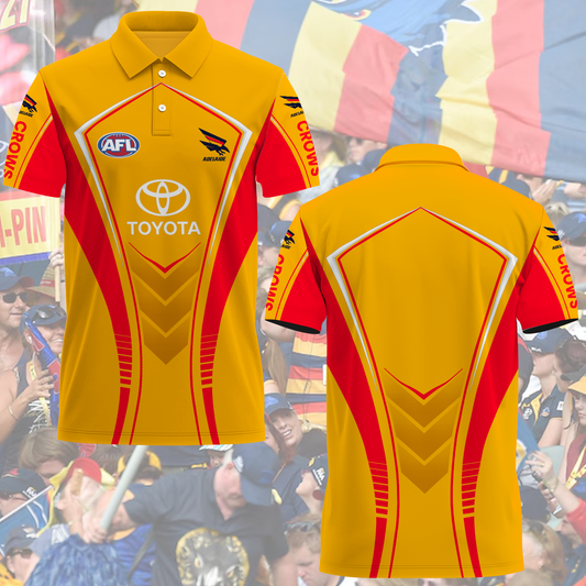 Adelaide Crows 6 AFL 2025 Polo Shirt TM NTA V1