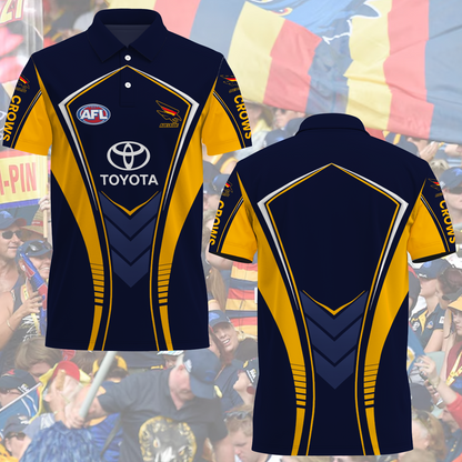 Adelaide Crows 8 AFL 2025 Polo Shirt TM NTA V1
