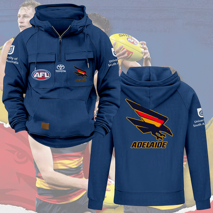 Adelaide Crows AFL 2025 Quarter Zip Hoodie TM NTA V3