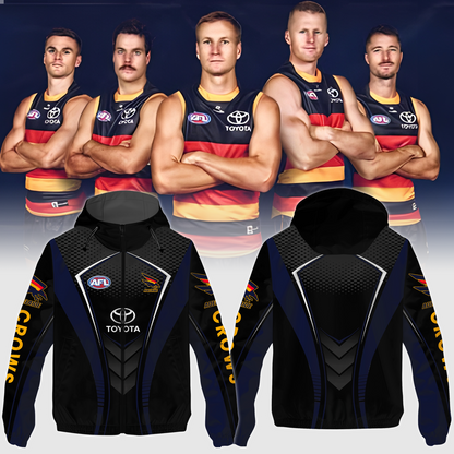 Adelaide Crows AFL 2025 Windbreaker Jacket TM NTA V2