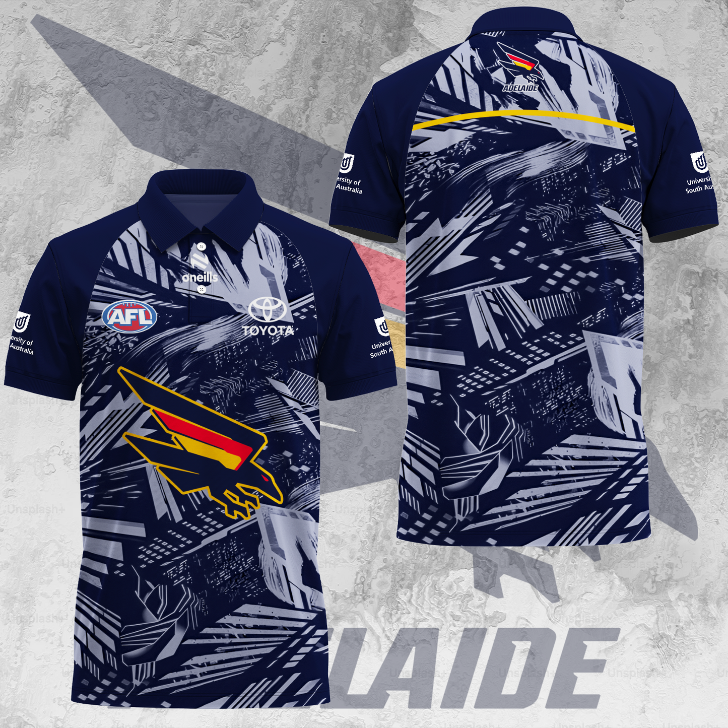 Adelaide Football Club AFL 2025 Crows Limited Edition Polo Shirt TM V1