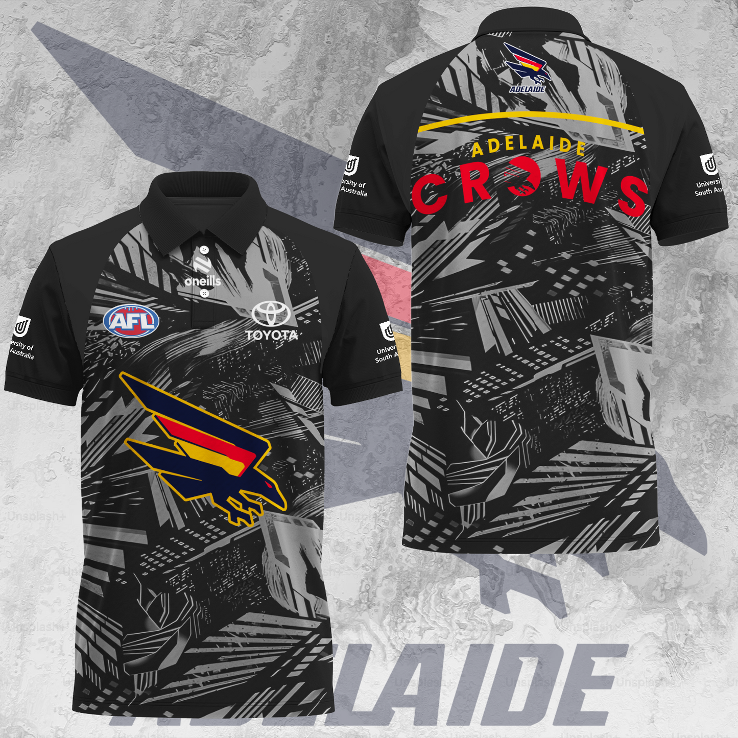 Adelaide Football Club AFL 2025 Crows Limited Edition Polo Shirt TM V2