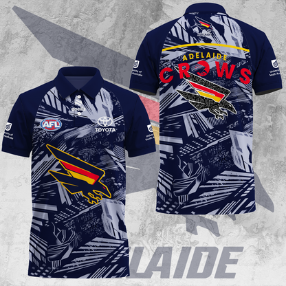 Adelaide Football Club AFL 2025 Crows Limited Edition Polo Shirt TM V2