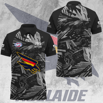 Adelaide Football Club AFL 2025 Crows Limited Edition Polo Shirt TM V3