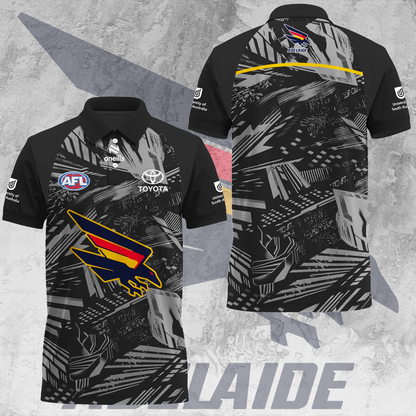 Adelaide Football Club AFL 2025 Crows Limited Edition Polo Shirt TM V4