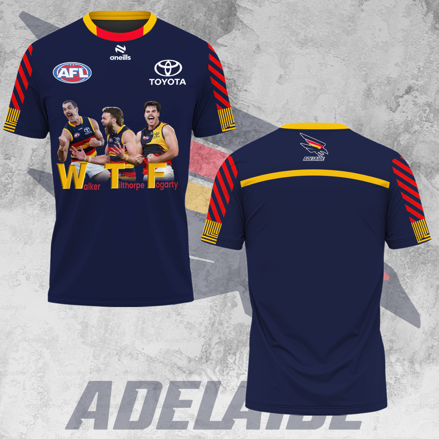 Adelaide Football Club AFL 2025 Crows Limited Edition T-Shirt TM V3