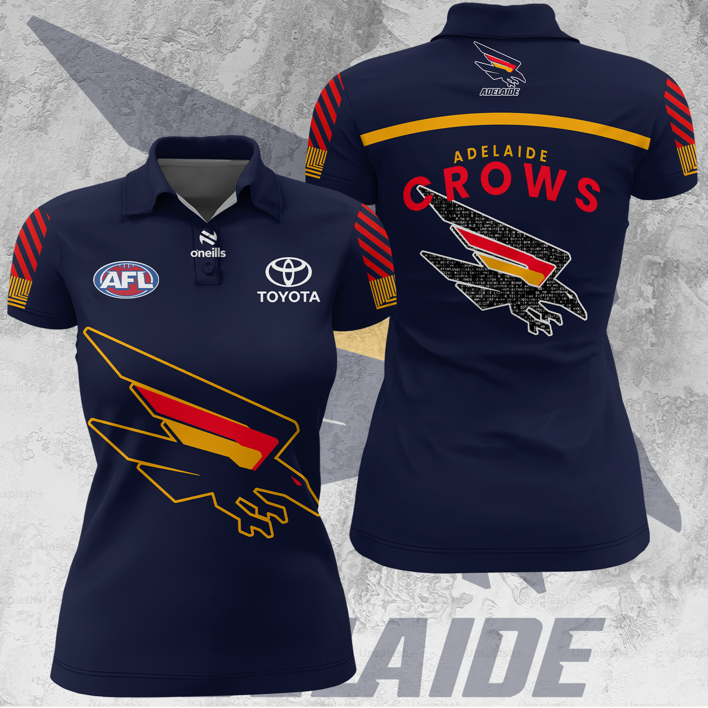 Adelaide Football Club AFL 2025 Crows Limited Edition Women's Polo TM V1