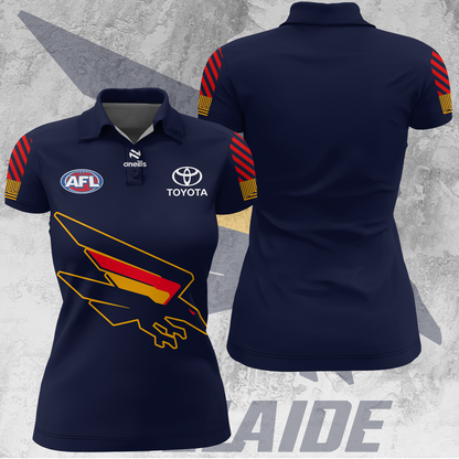 Adelaide Football Club AFL 2025 Crows Limited Edition Women's Polo TM V4