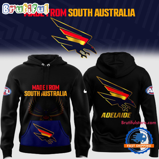 Adelaide Football Club AFL 2025 Crows Made From South Australia Limited Edition Hoodie TM V19