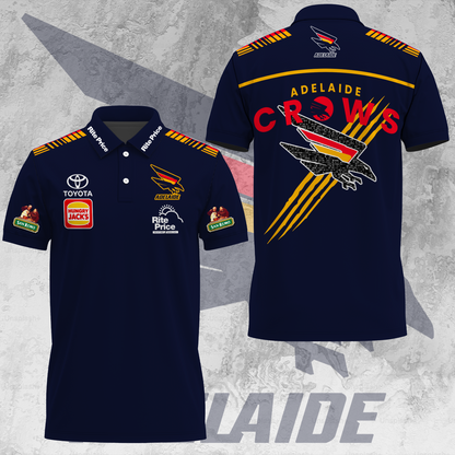 Adelaide Football Club AFL 2025 Crows Made From South Australia Limited Edition Polo Shirt TM V1
