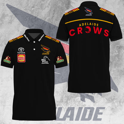 Adelaide Football Club AFL 2025 Crows Made From South Australia Limited Edition Polo Shirt TM V14