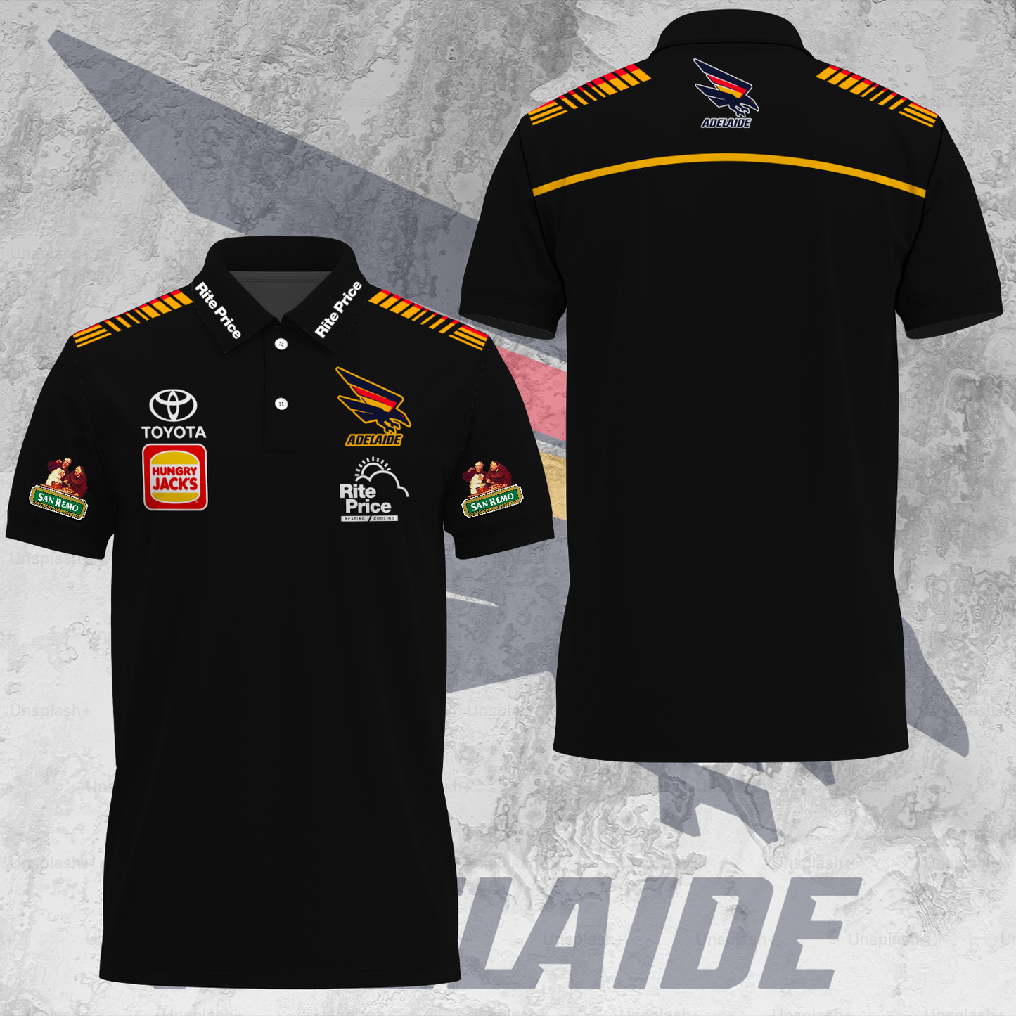 Adelaide Football Club AFL 2025 Crows Made From South Australia Limited Edition Polo Shirt TM V15