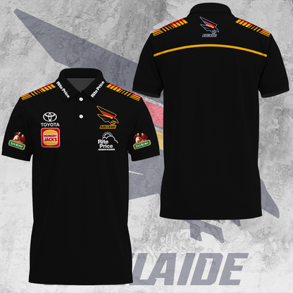 Adelaide Football Club AFL 2025 Crows Made From South Australia Limited Edition Polo Shirt TM V15