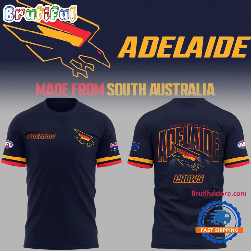 Adelaide Football Club AFL 2025 Crows Made From South Australia Limited Edition T-Shirt TM V18 NTA