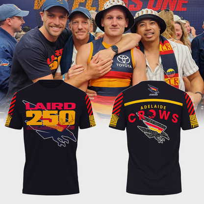 Adelaide Football Club AFL Crows 2025 LAIRD 250 Limited Edition T-Shirt TM V4