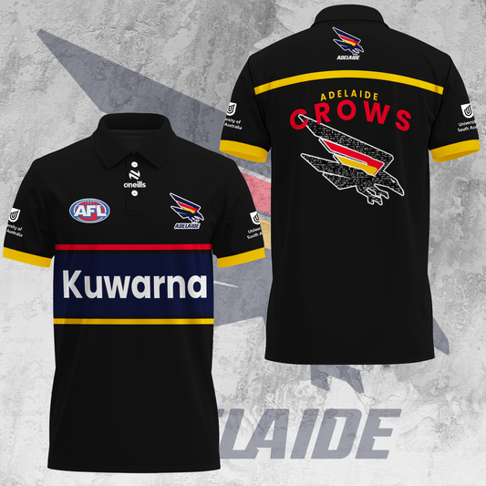 Adelaide Football Club AFL Crows Kuwarna Special Edition Polo Shirt TM V1
