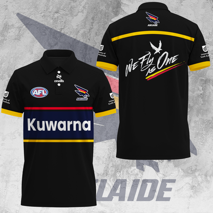 Adelaide Football Club AFL Crows Kuwarna Special Edition Polo Shirt TM V2