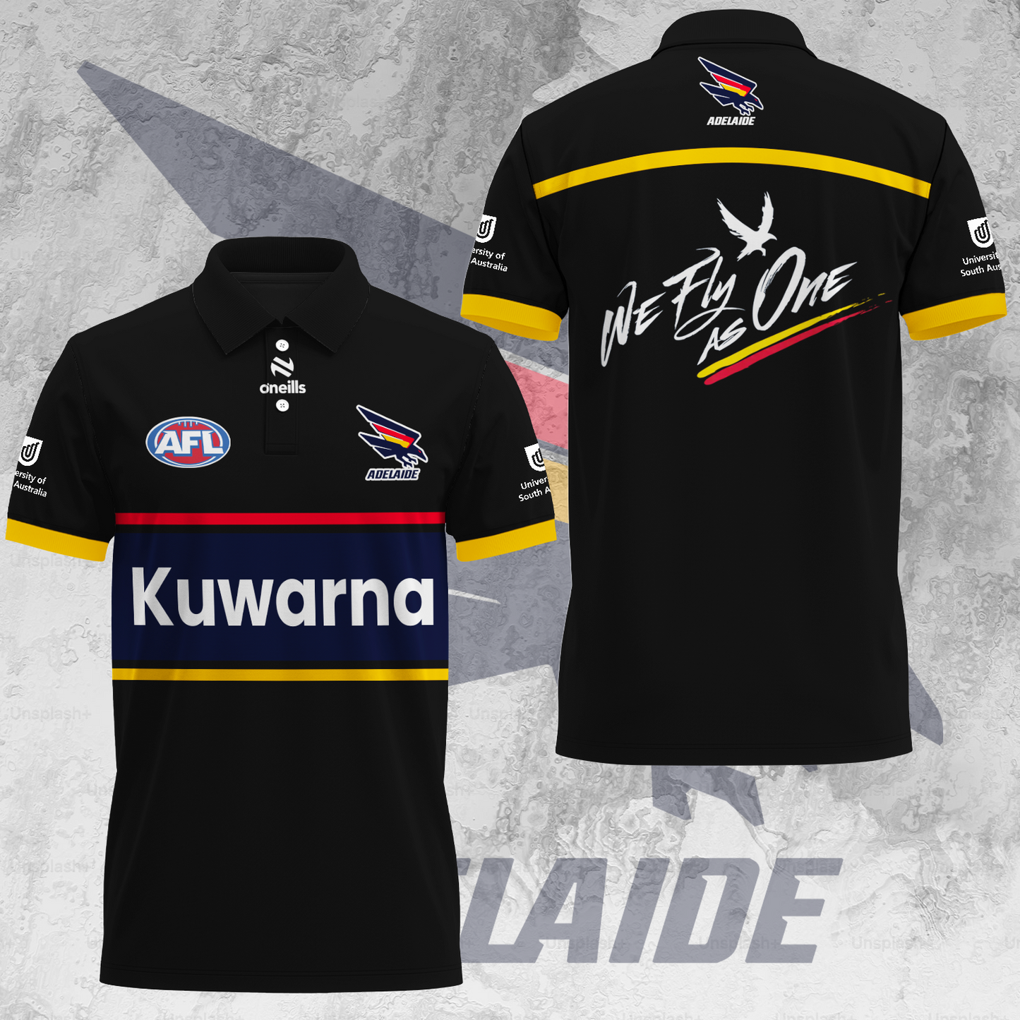 Adelaide Football Club AFL Crows Kuwarna Special Edition Polo Shirt TM V2 NTA