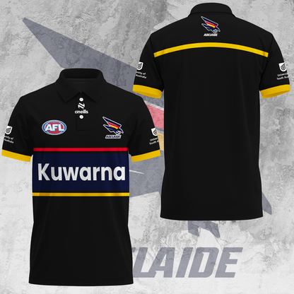 Adelaide Football Club AFL Crows Kuwarna Special Edition Polo Shirt TM V3