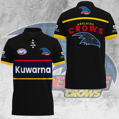 Adelaide Football Club AFL Crows Kuwarna Special Edition Polo Shirt TM V4