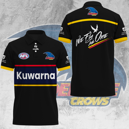 Adelaide Football Club AFL Crows Kuwarna Special Edition Polo Shirt TM V5
