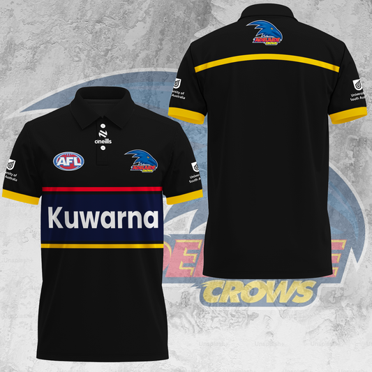 Adelaide Football Club AFL Crows Kuwarna Special Edition Polo Shirt TM V6