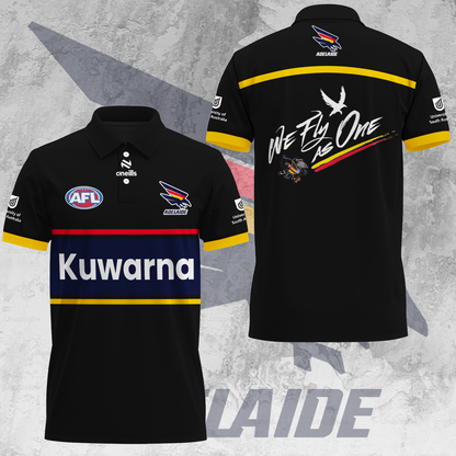 Adelaide Football Club AFL Crows Kuwarna Special Edition Polo Shirt TM V7