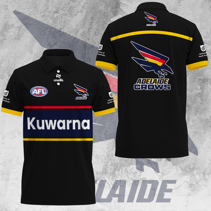 Adelaide Football Club AFL Crows Kuwarna Special Edition Polo Shirt TM V8