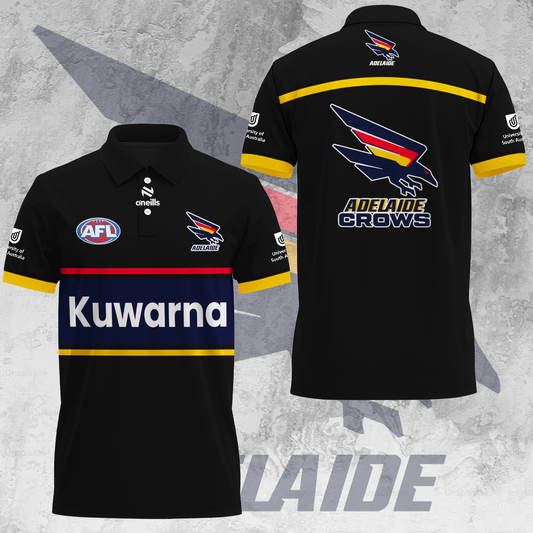 Adelaide Football Club AFL Crows Kuwarna Special Edition Polo Shirt TM V8