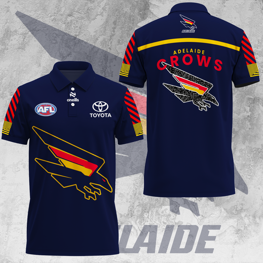 Adelaide Football Club AFL Crows Limited Edition Polo Shirt TM V1