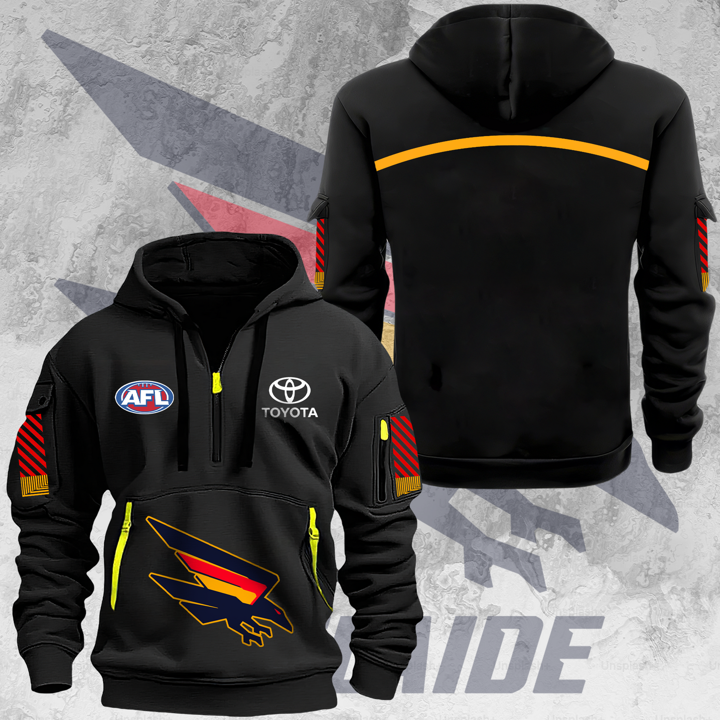 Adelaide Football Club AFL Crows Limited Edition Zipper Hoodie TM V2