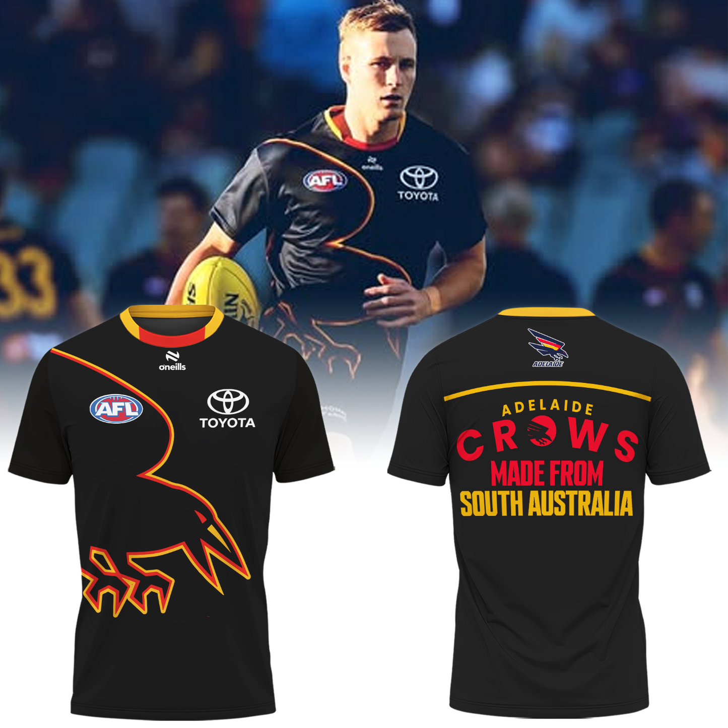 Adelaide Football Club AFL Crows Made From South Australia 2025 Limited Edition T-Shirt TM NTA V34