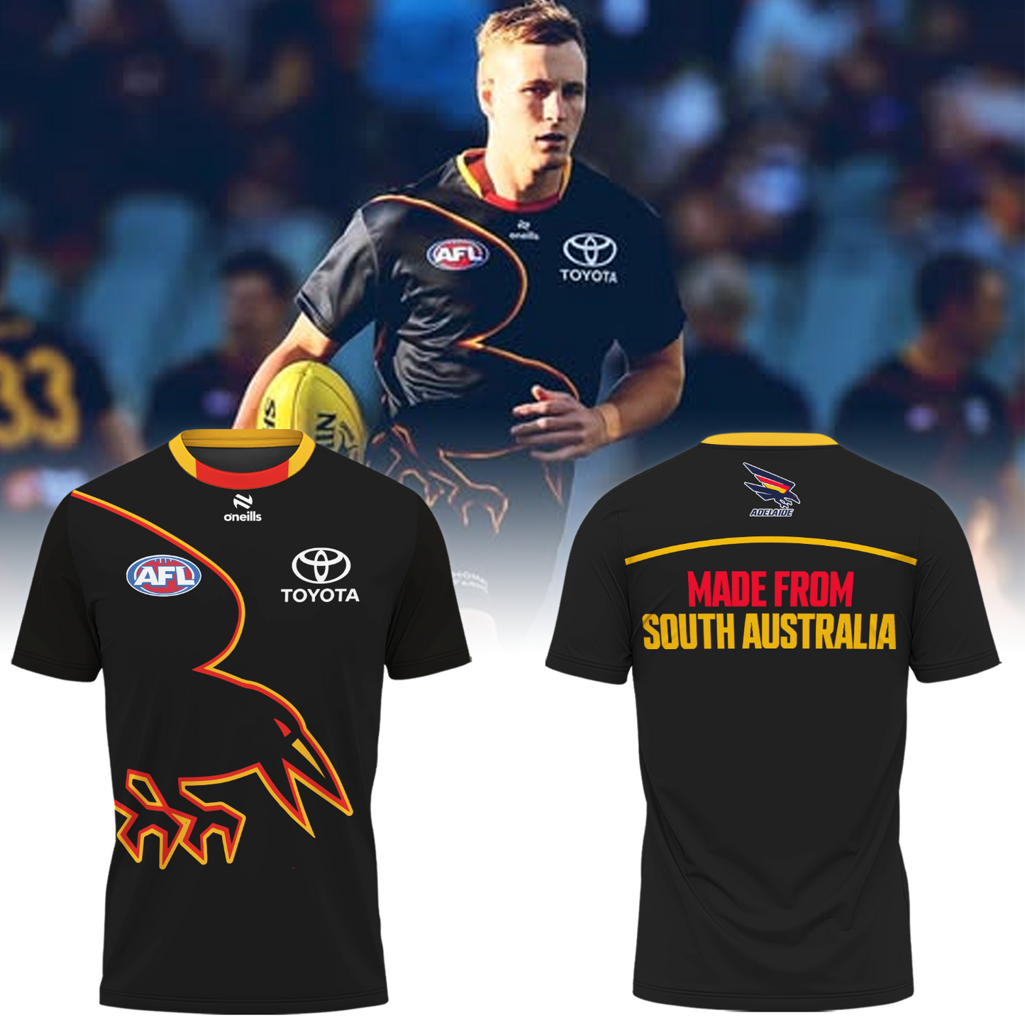Adelaide Football Club AFL Crows Made From South Australia 2025 Limited Edition T-Shirt TM NTA V35