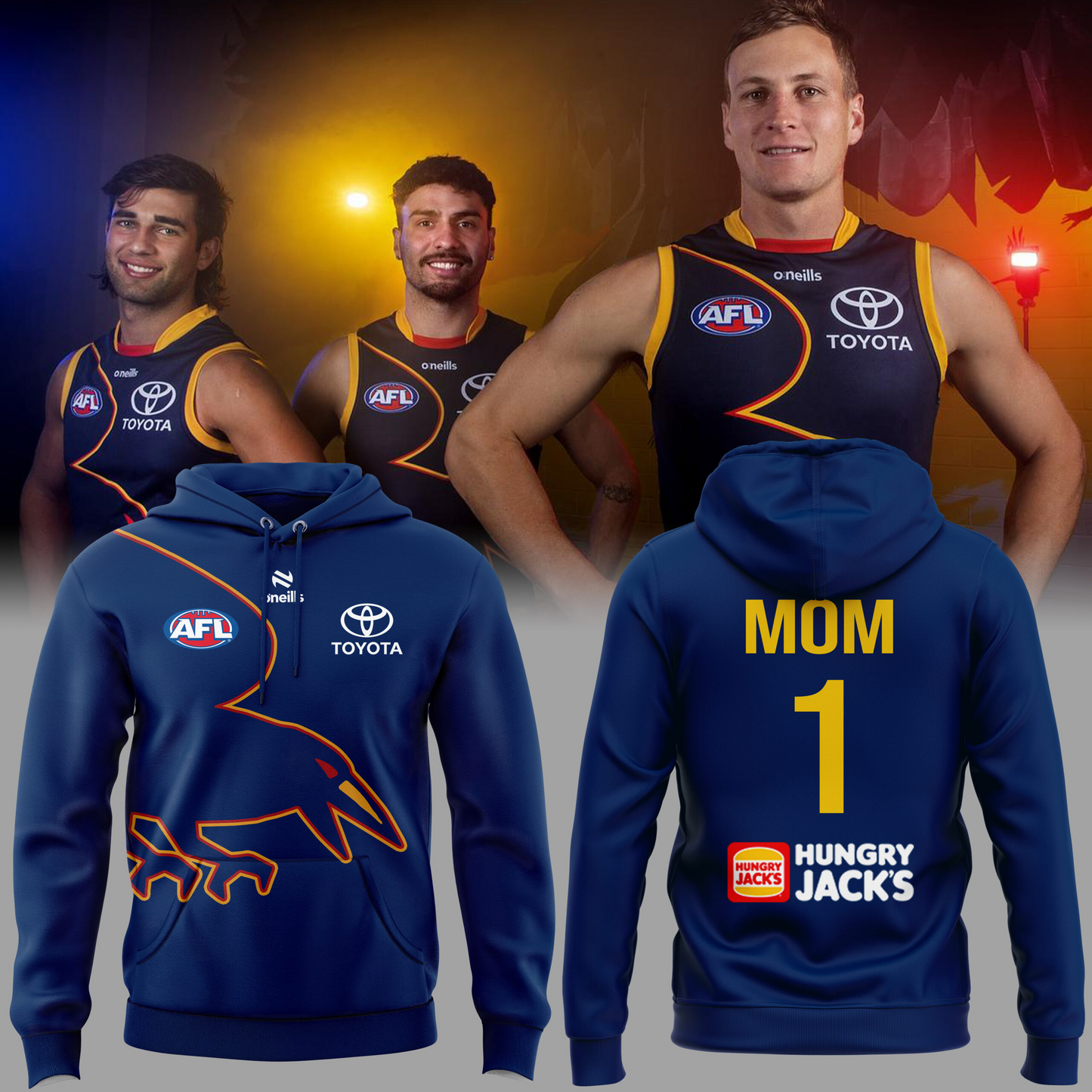Adelaide Football Club AFL Limited Edition Hoodie TM V7