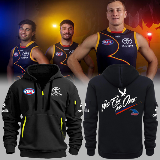 Adelaide Football Club AFL Limited Edition Zipper Hoodie TM V14