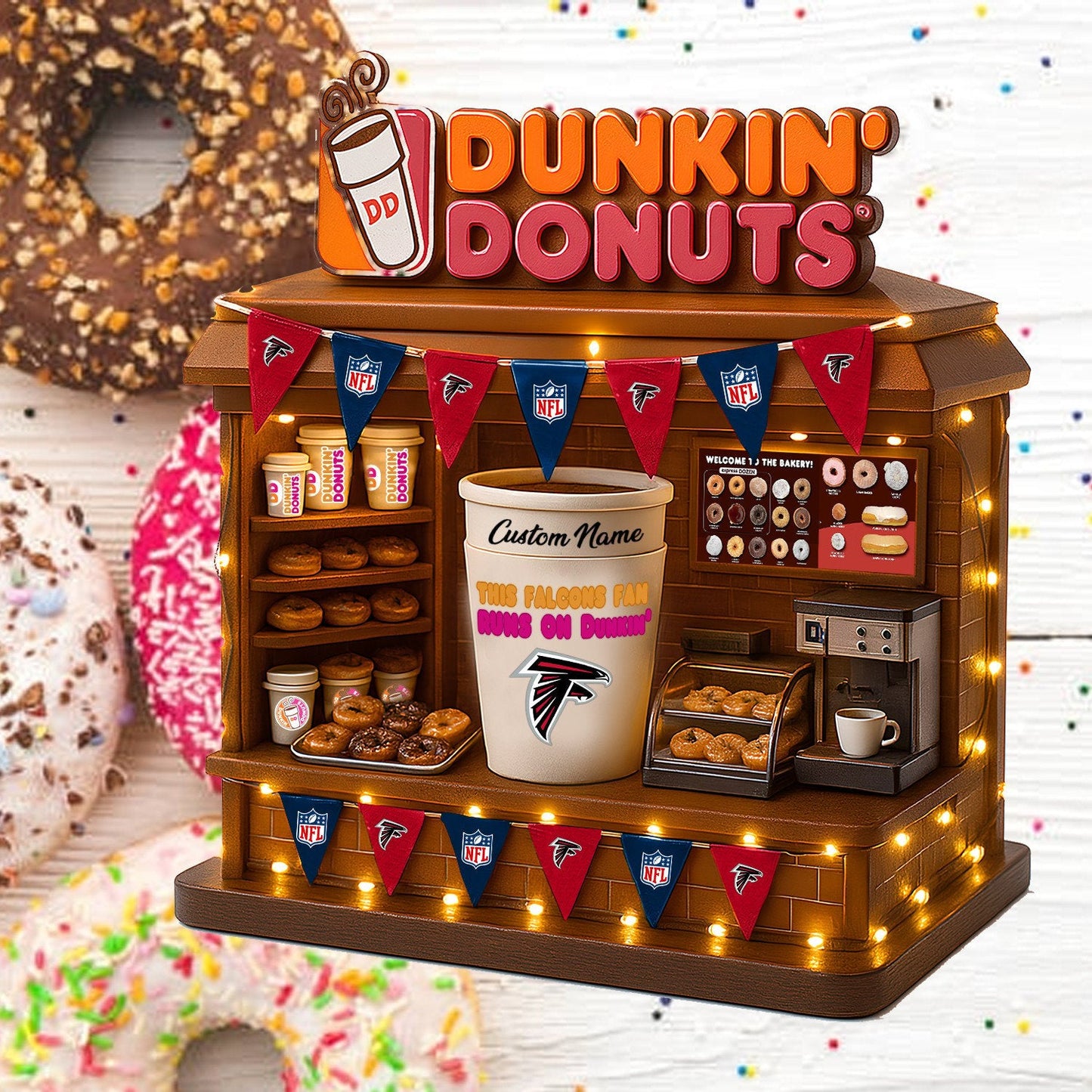 AF Acrylic Block - NFL x Dunkin Donuts Gift For Fans DDT CTND