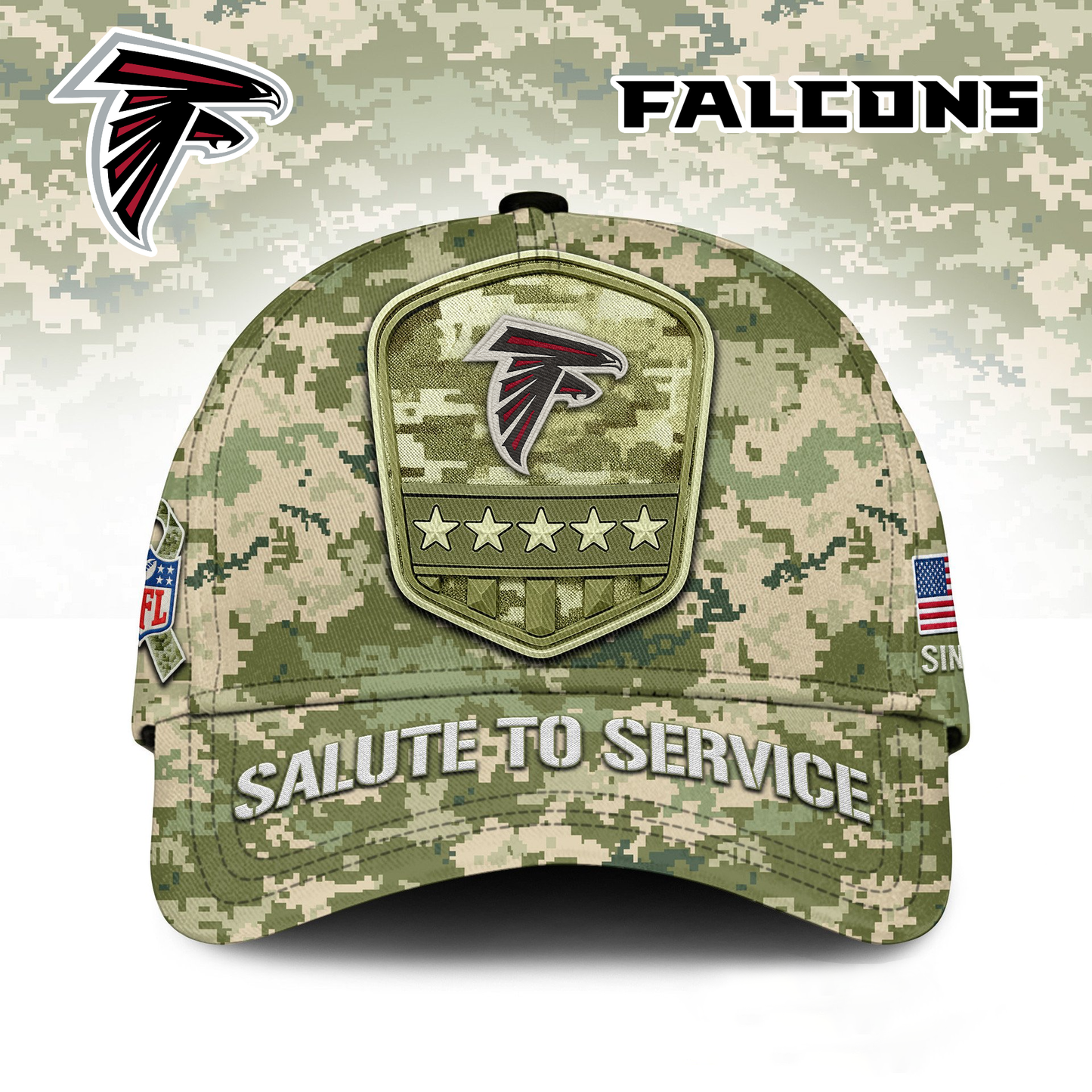 AF Premium NFL Salute To Service Classic Cap DDT  NTL