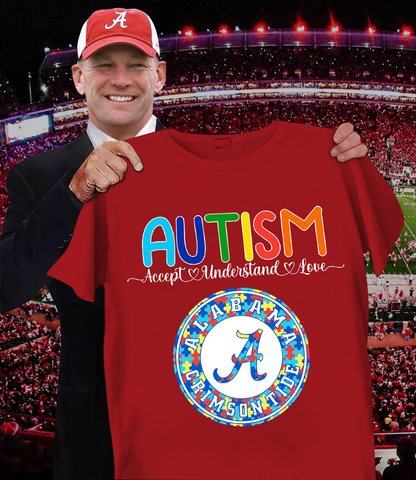 Alabama Crimson Tide Support Autism Shirt