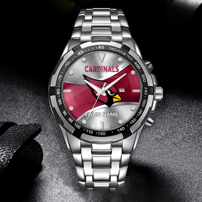ARI x NFL Alloy Men Quartz Watch - Custom Name DATND TANTD