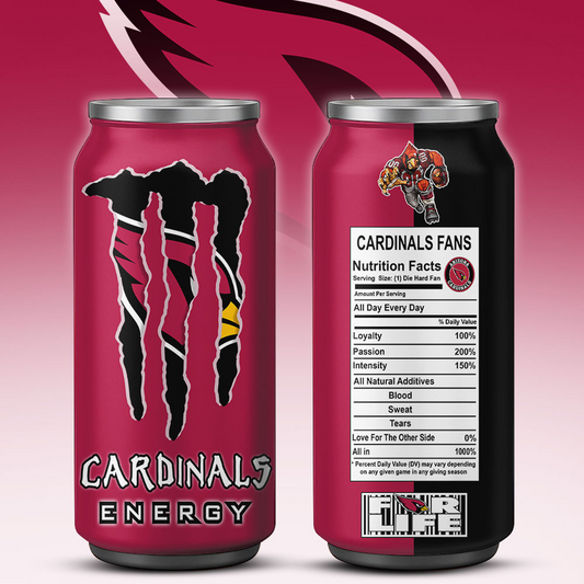 ARI x NFL Monster Energy Tumbler Gift for Fans DATND TANTD