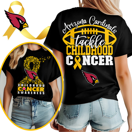 ARI X NFL Premium Childhood Cancer Awareness Month 3D Shirt DatND ThuongNH