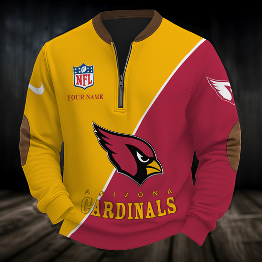 ARI x NFL Premium Personalized Game Day Quarter-Zip DatND ThuongNH