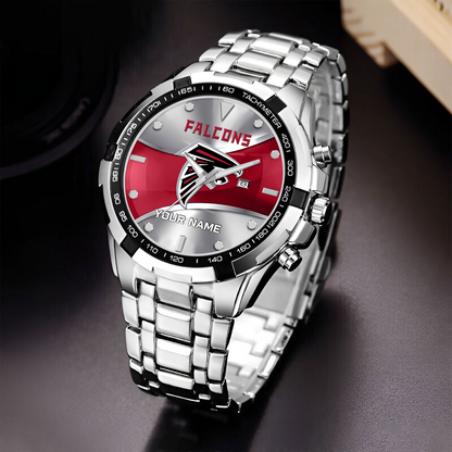 ATL x NFL Alloy Men Quartz Watch - Custom Name DATND TANTD