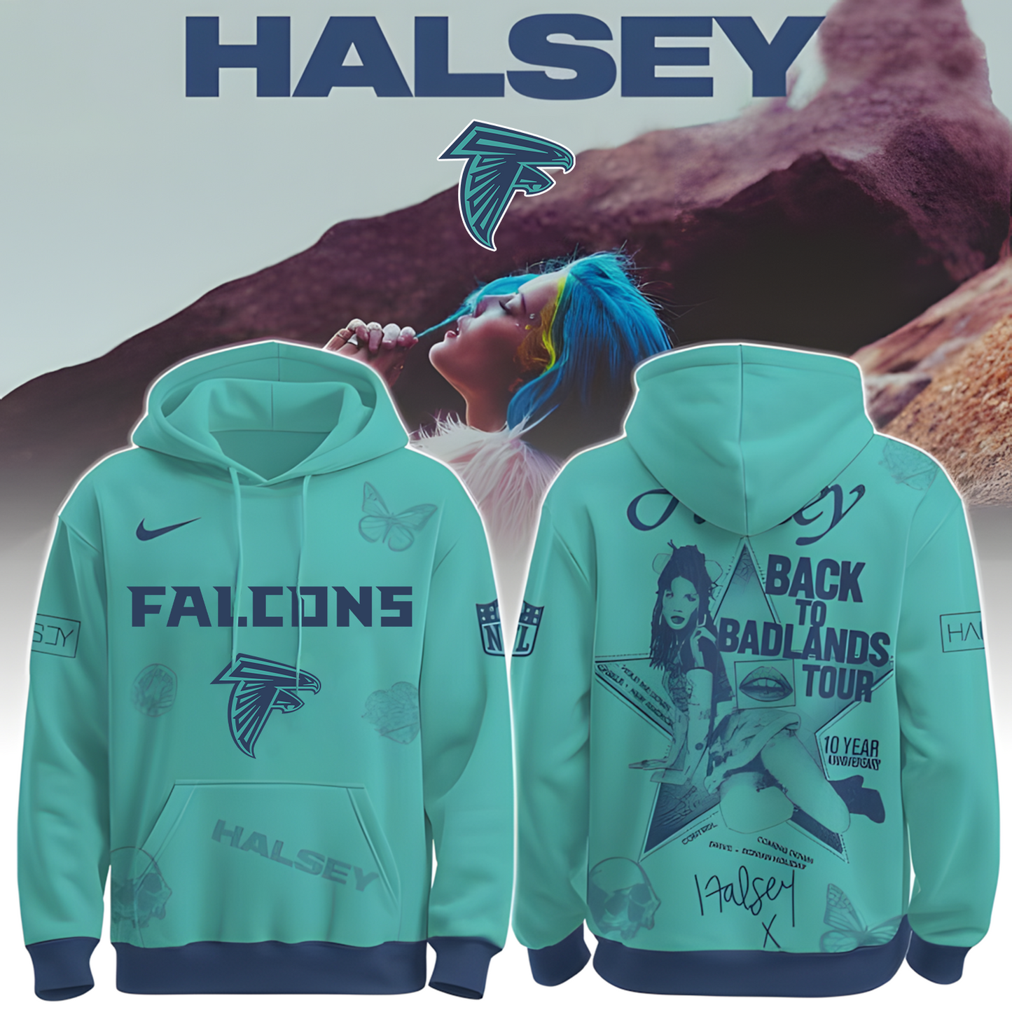 ATL X NFL Back to Badlands North America 2025-2026 Hoodie T-Shirt  NAK THUONGNH