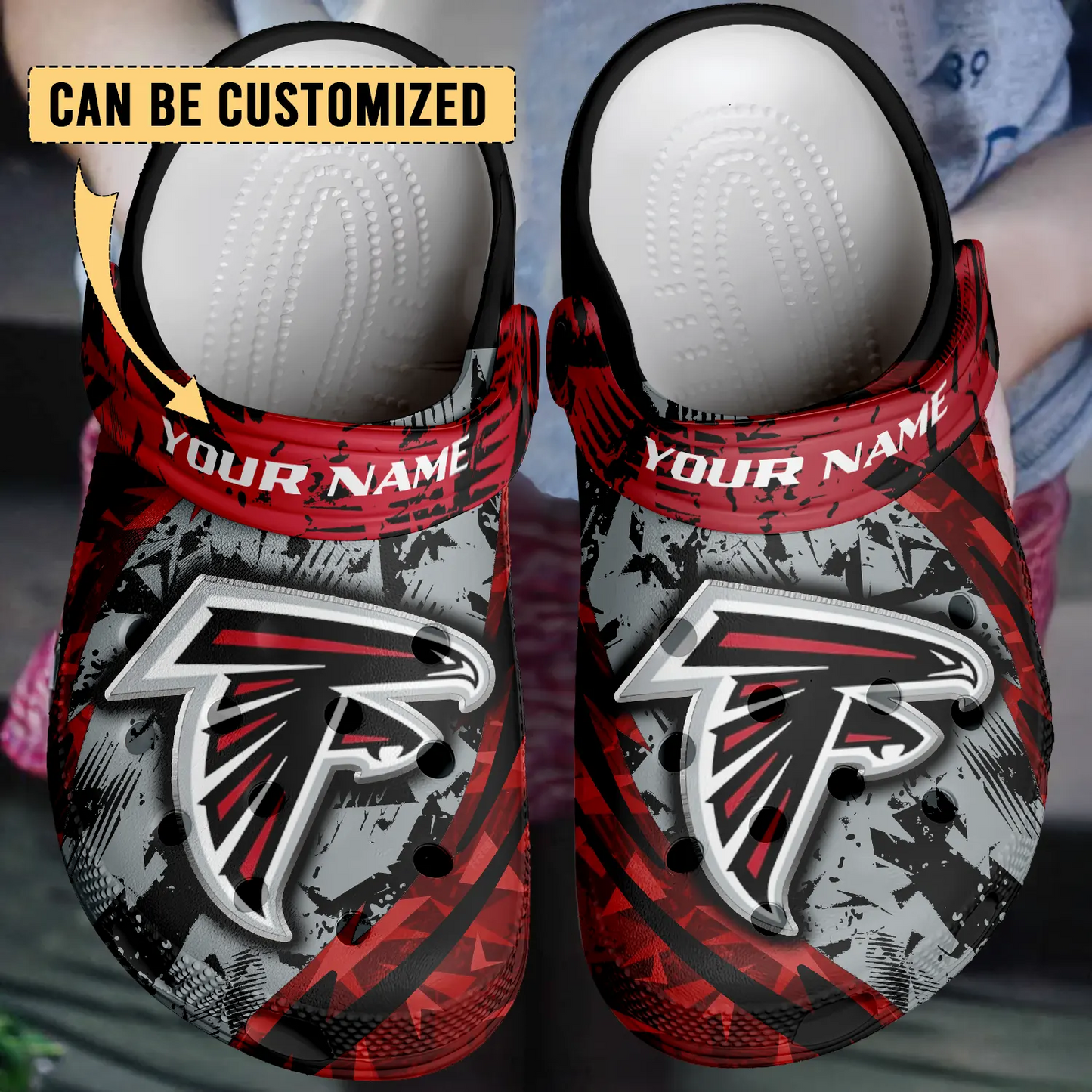 ATL x NFL Crocs Crocband Clogs Shoes DatND DVT