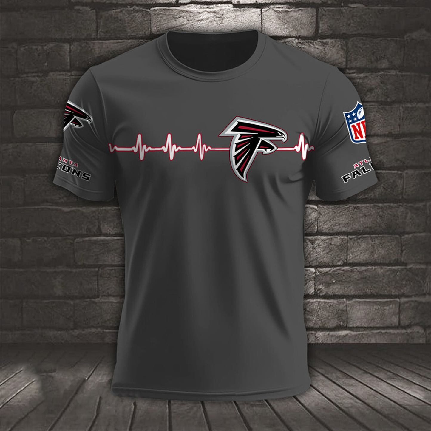 ATL x NFL Heart Rate Map Special 3D Shirt DatND ThuongNH