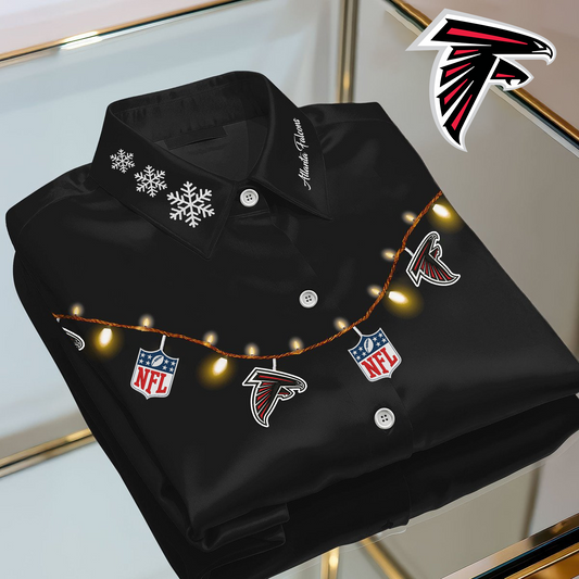 ATL X Premium NFL Christmas Long Sleeve Casual Shirt V1 NAK NHT
